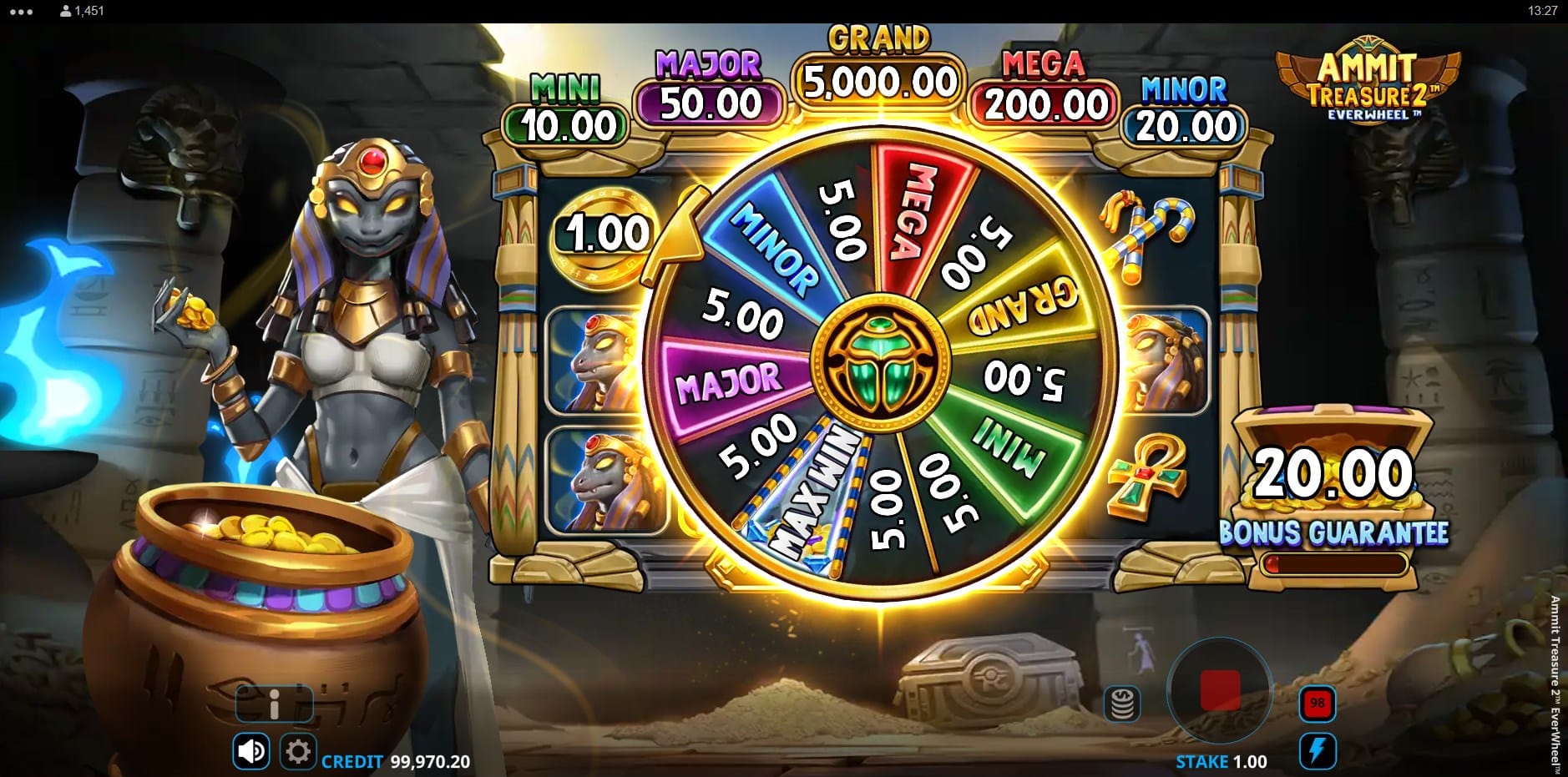 Ammit Treasures 2 EverWheel slot