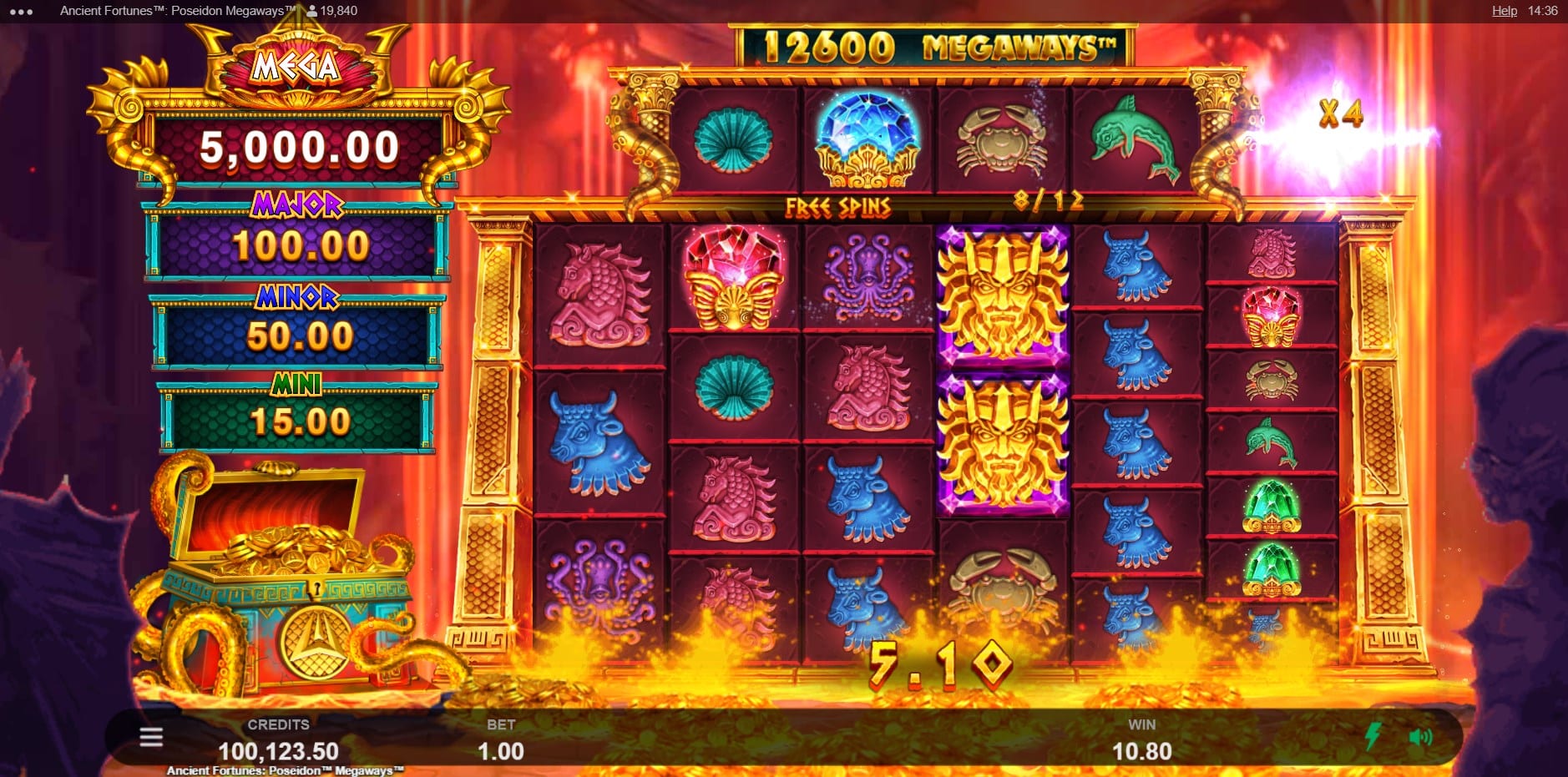 Ancient Fortunes: Poseidon Megaways slot