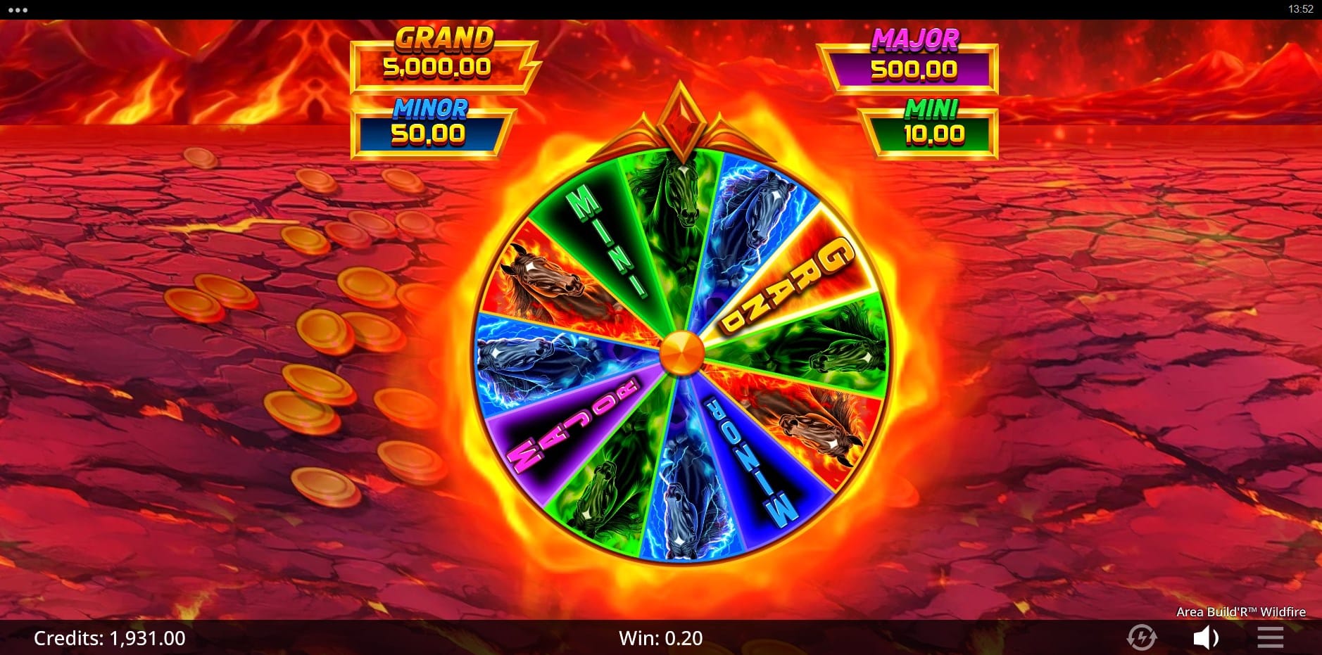 Area Build'R Wildfire slot