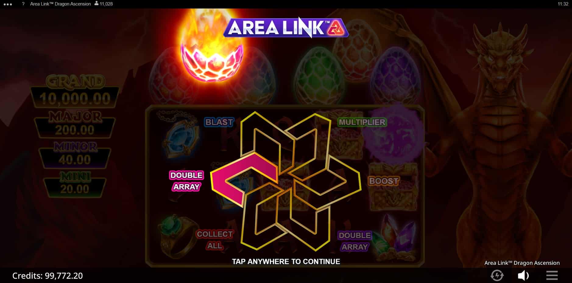 Area Link Dragon Ascension slot