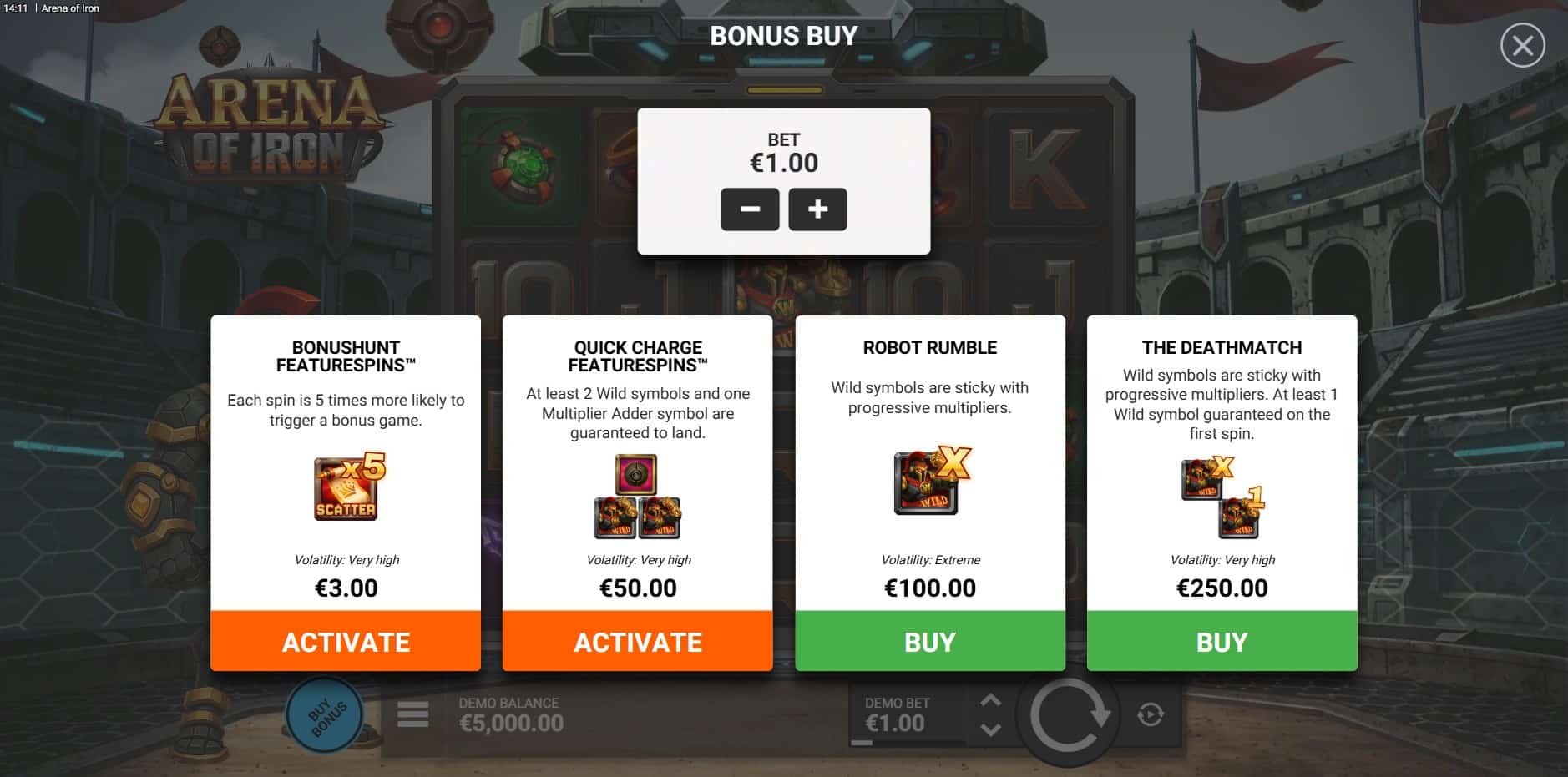 Arena of Iron slot