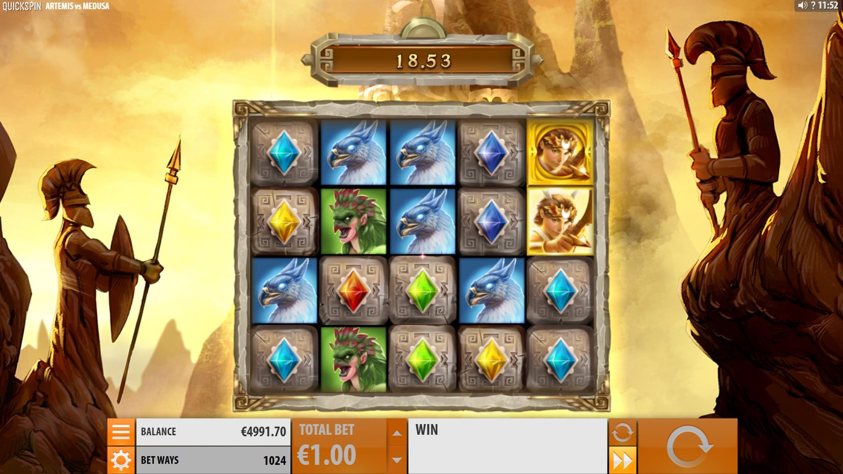 Artemis vs Medusa slot