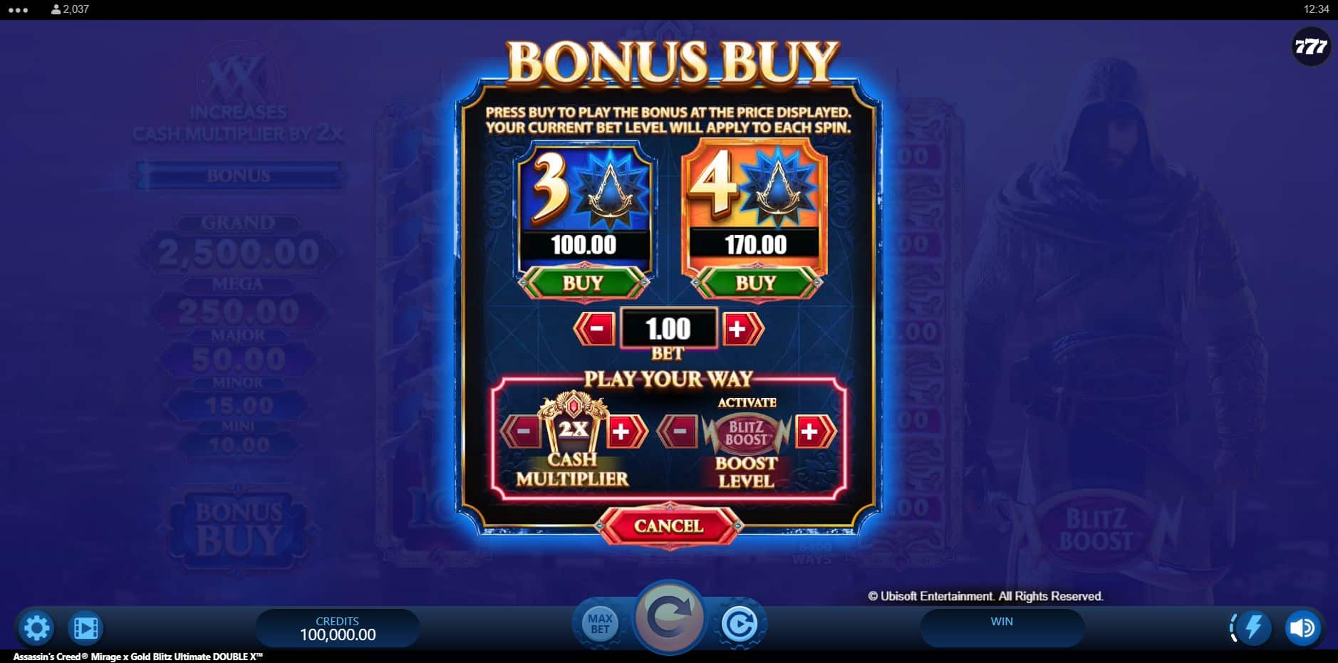 Assassin's Creed Mirage x Gold Blitz Ultimate Double X slot