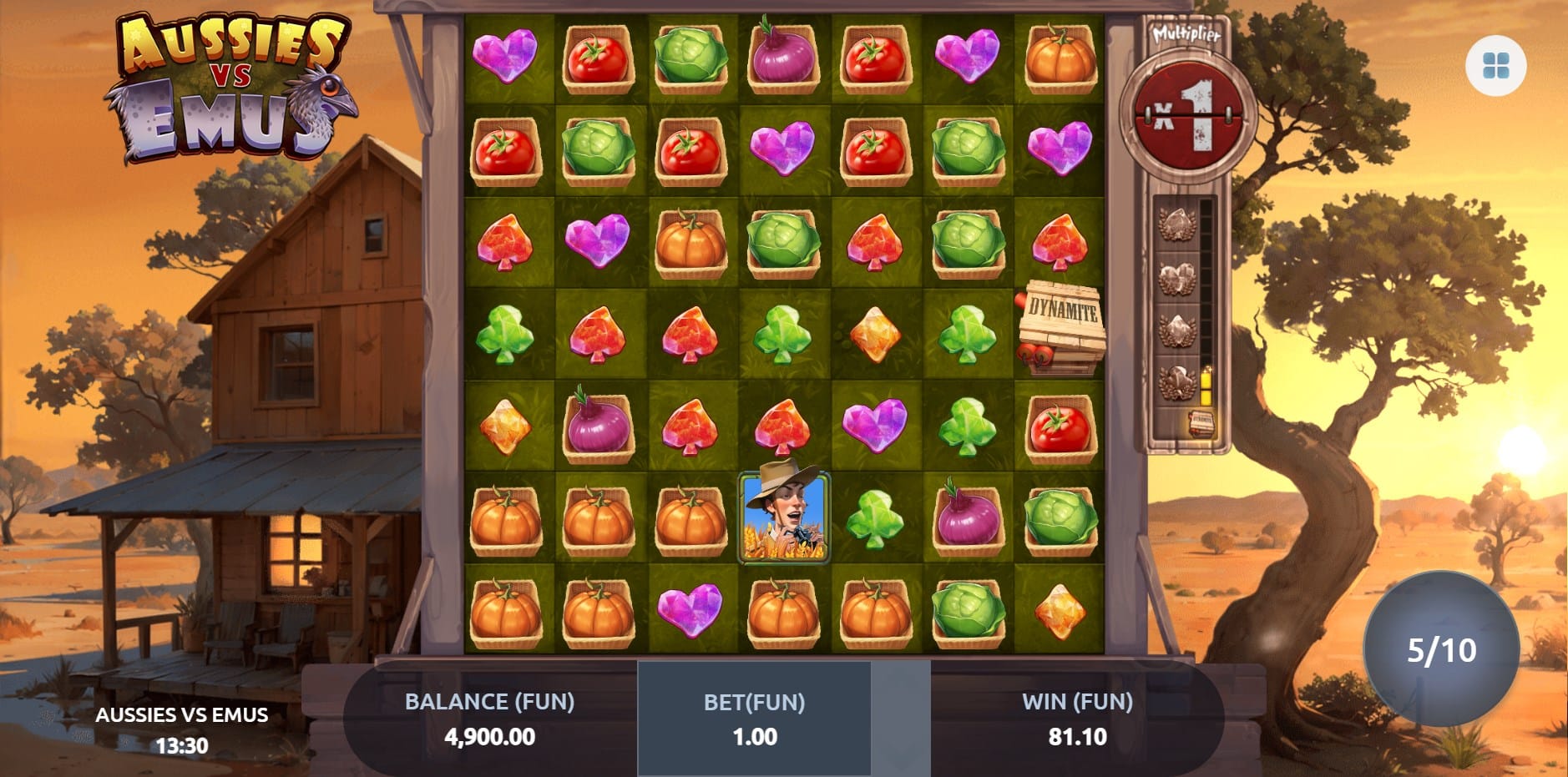 Aussies vs Emus slot