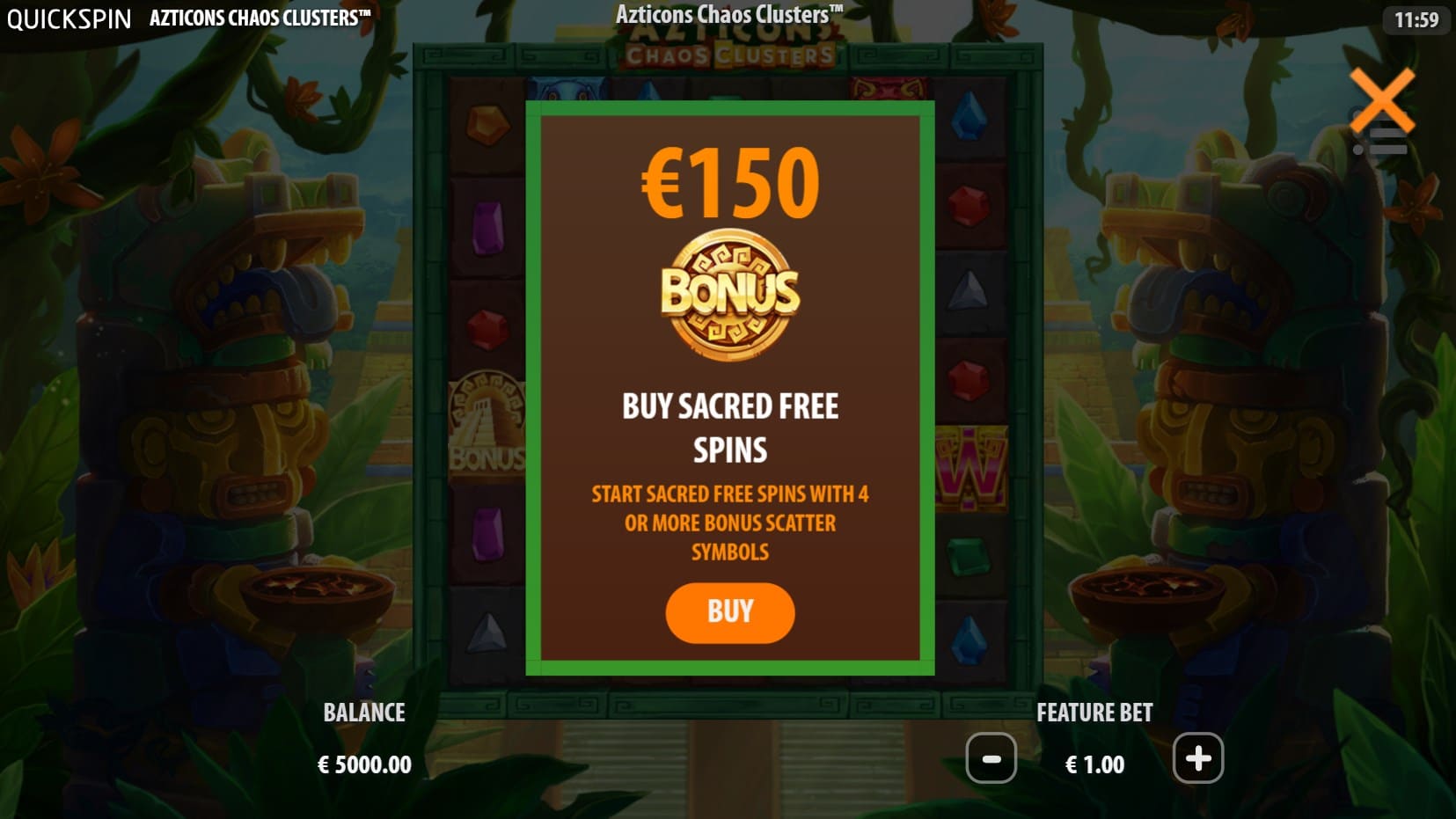 Azticons Chaos Clusters slot