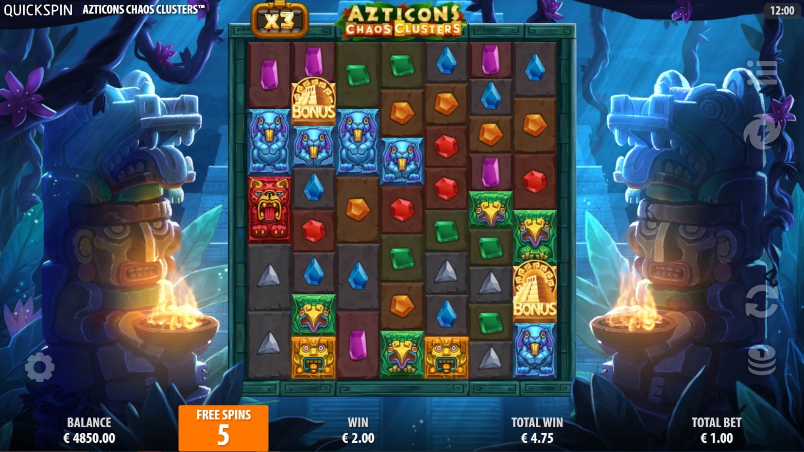 Azticons Chaos Clusters slot