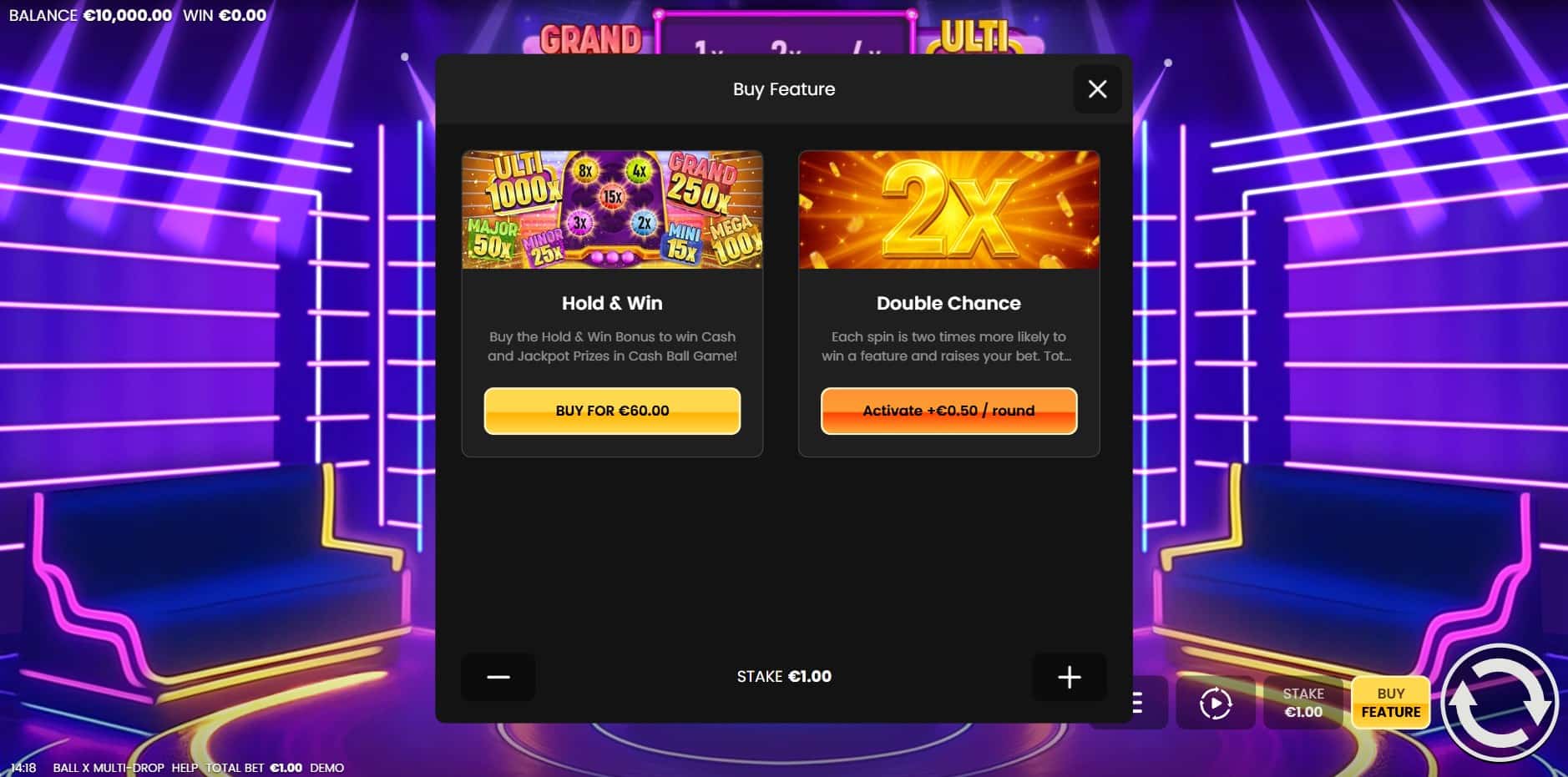 Ball X Multi-Drop slot
