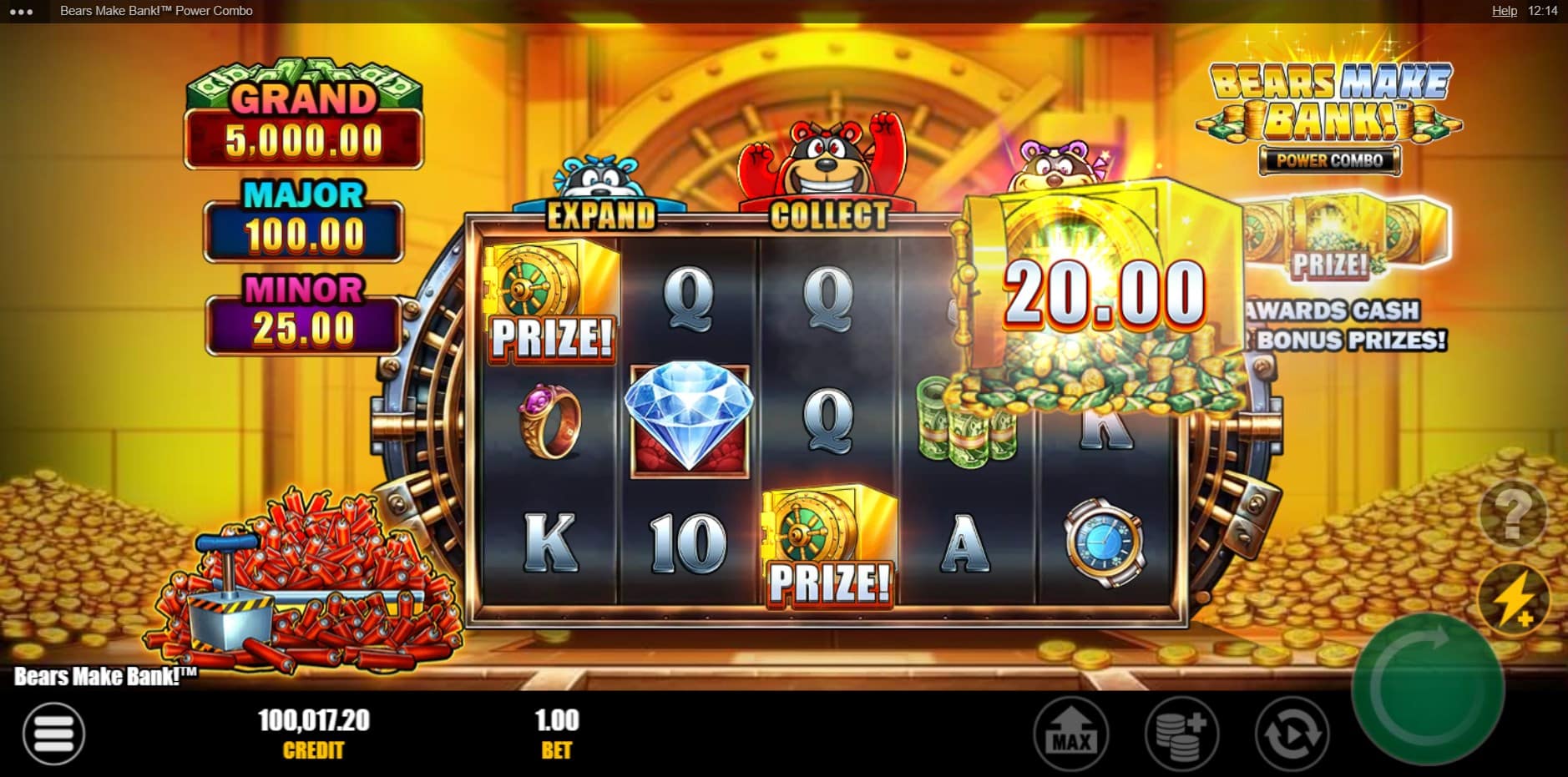 Bears Make Bank Power Combo slot