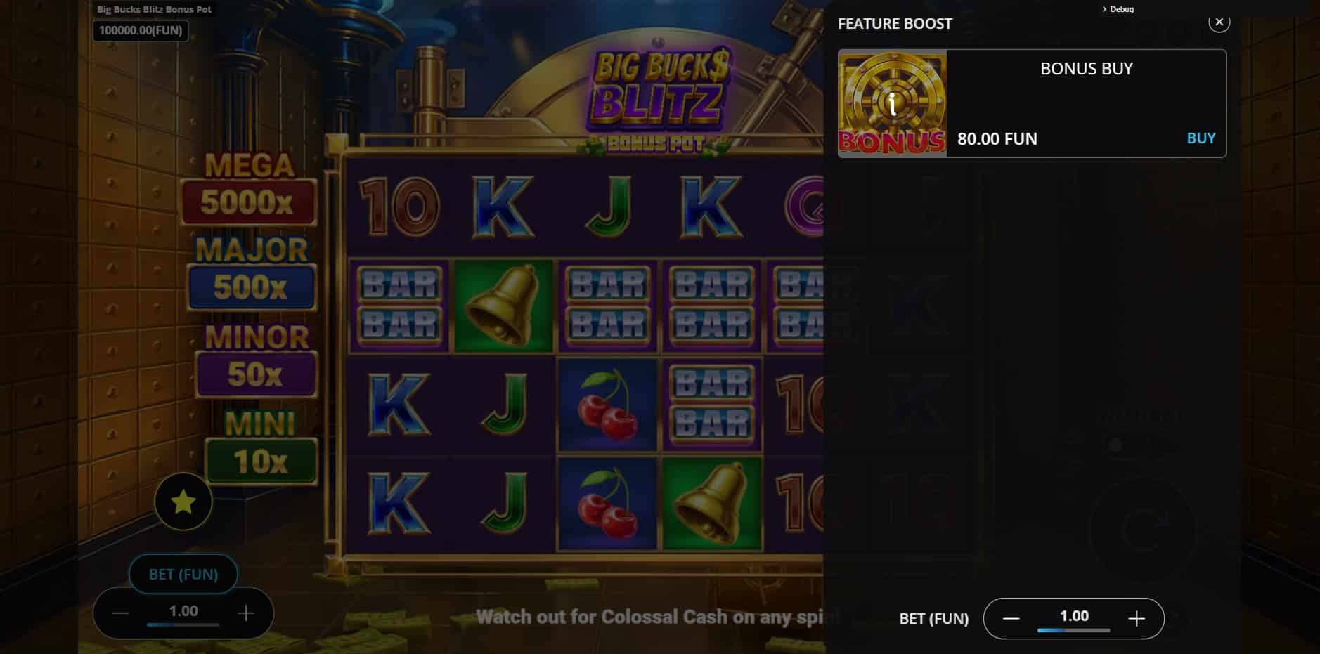 Big Bucks Blitz Bonus Pot slot