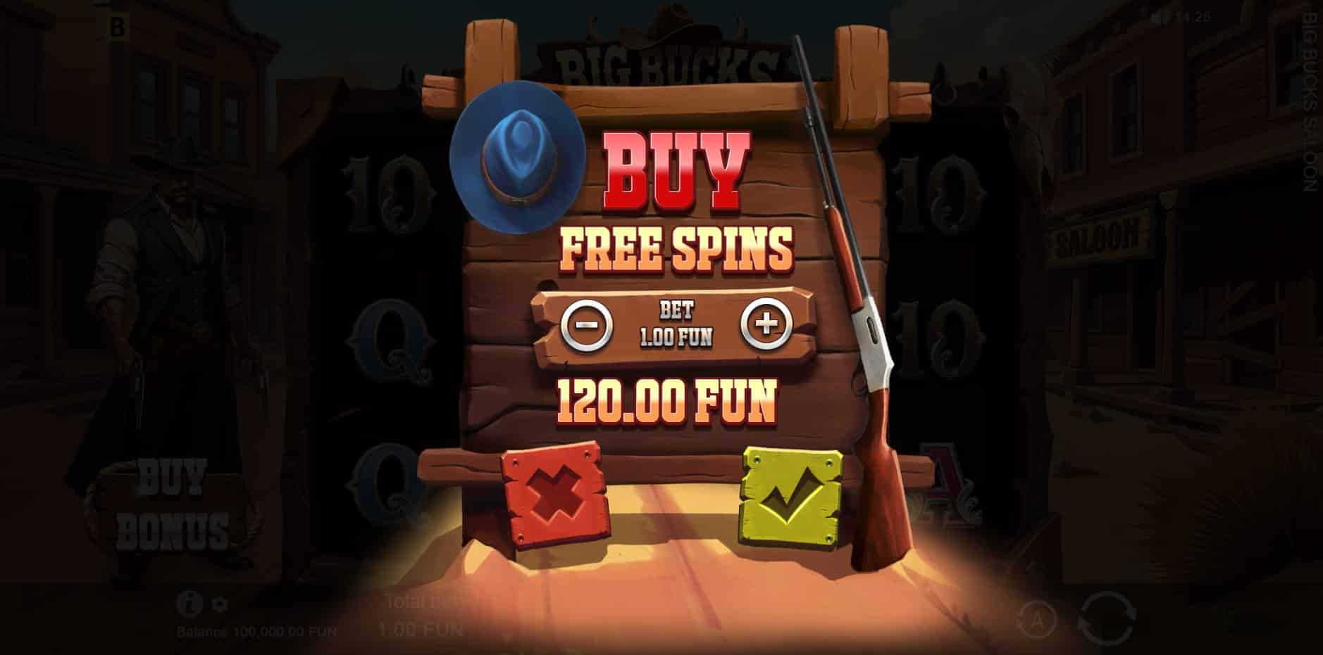 Big Bucks Saloon slot