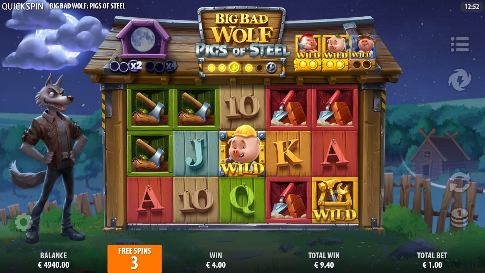 Big Bad Wolf Pigs of Steel slot