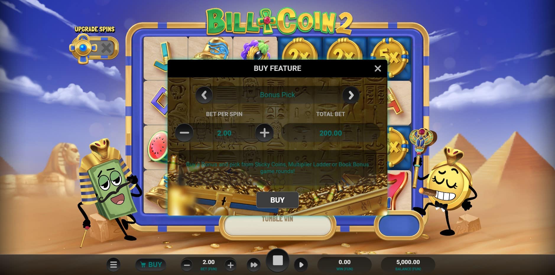 Bill & Coin 2 Mummy Mischief slot