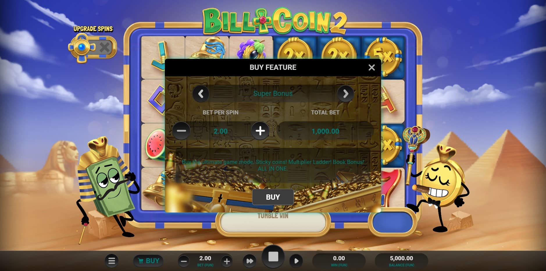 Bill & Coin 2 Mummy Mischief slot