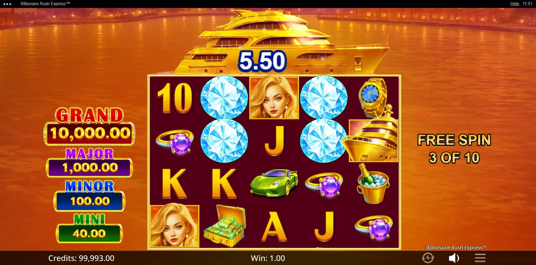 Billionaire Rush Express slot