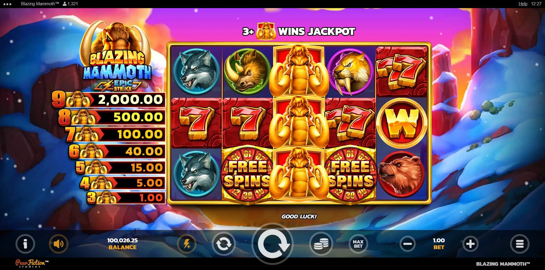 Blazing Mammoth slot