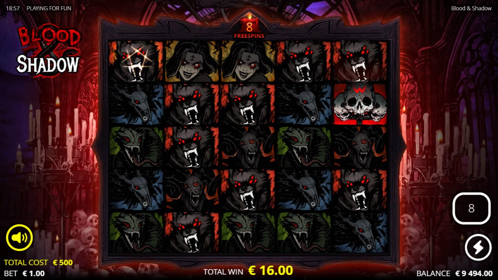 Blood & Shadow slot