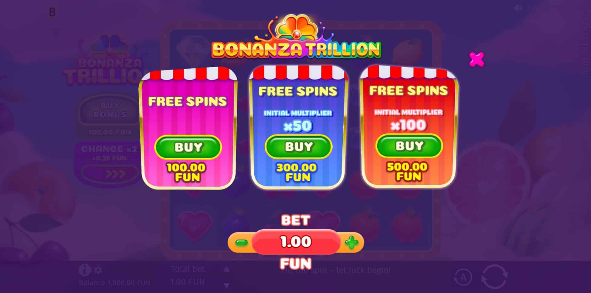 Bonanza Trillion slot