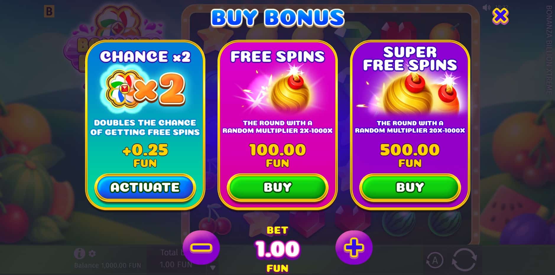 Bonanza Billion Xtreme slot