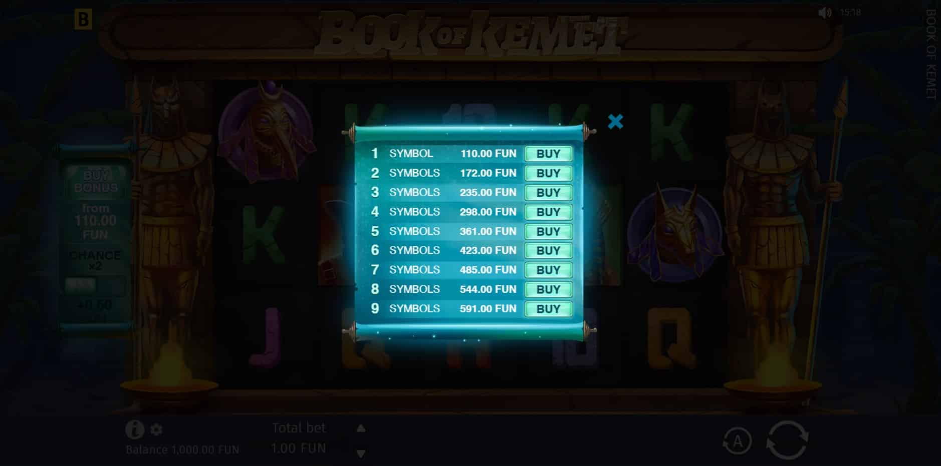 Book of Kemet slot
