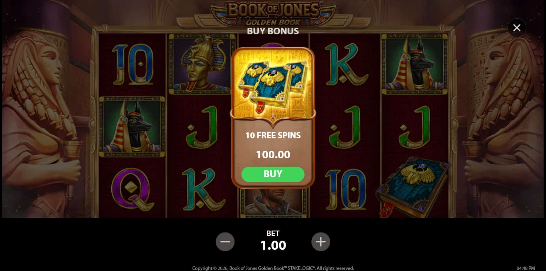 Book of Jones Golden Book slot