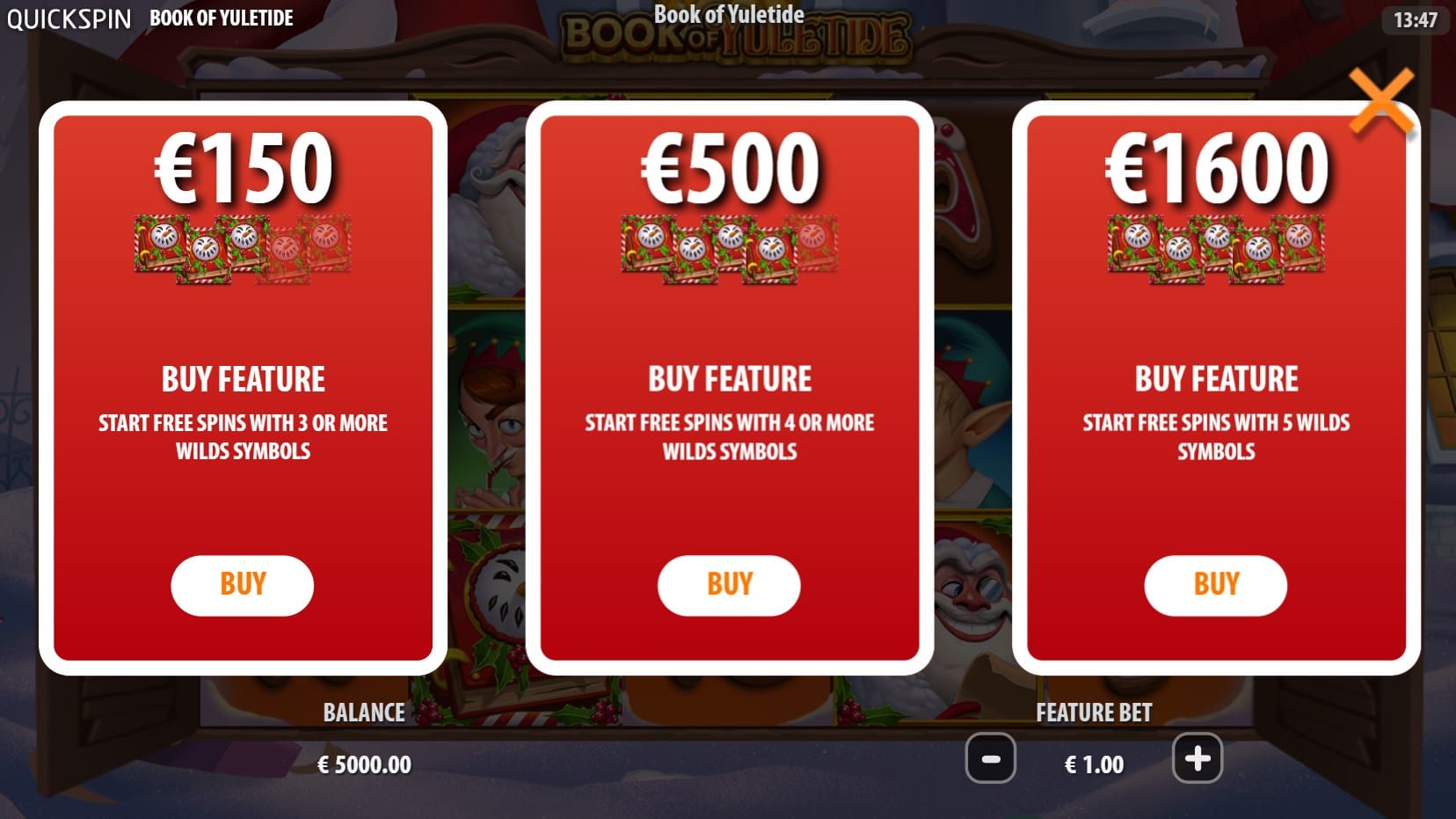 Book of Yuletide slot