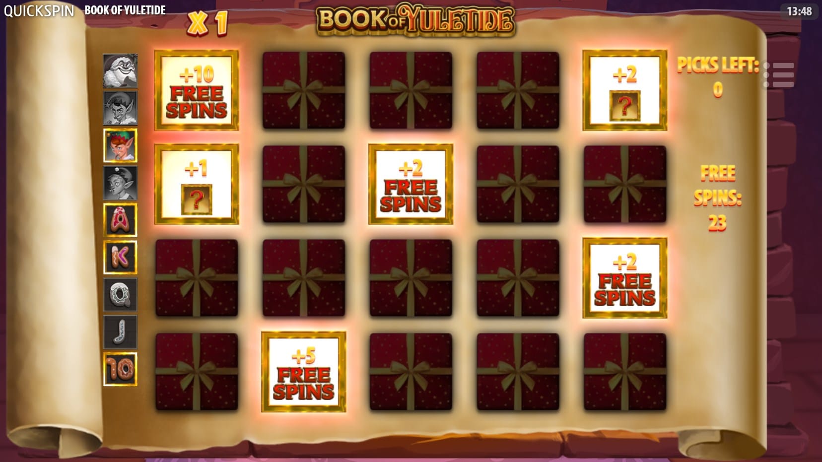 Book of Yuletide slot