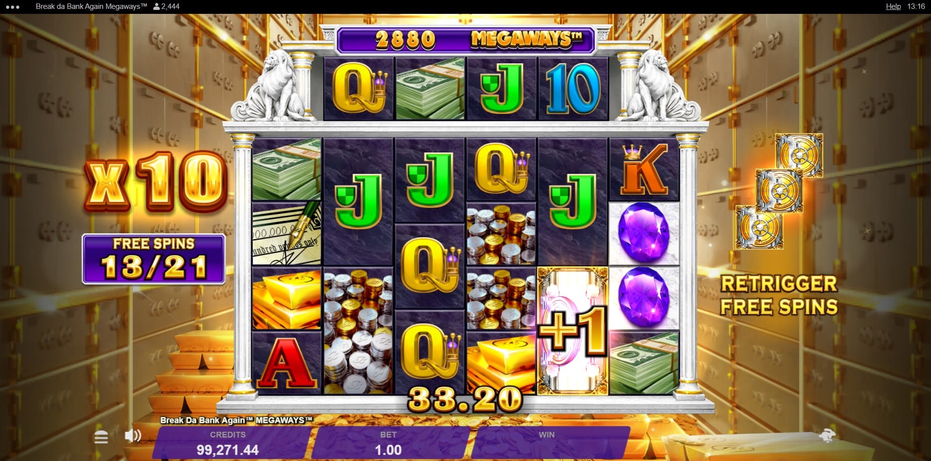 Break da Bank Again Megaways slot
