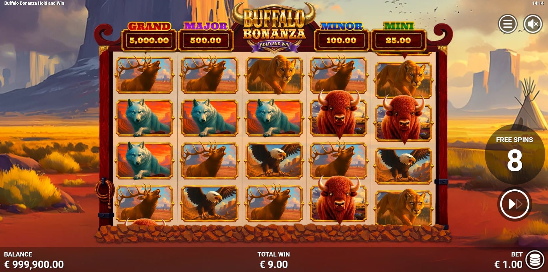 Buffalo Bonanza Hold & Win slot