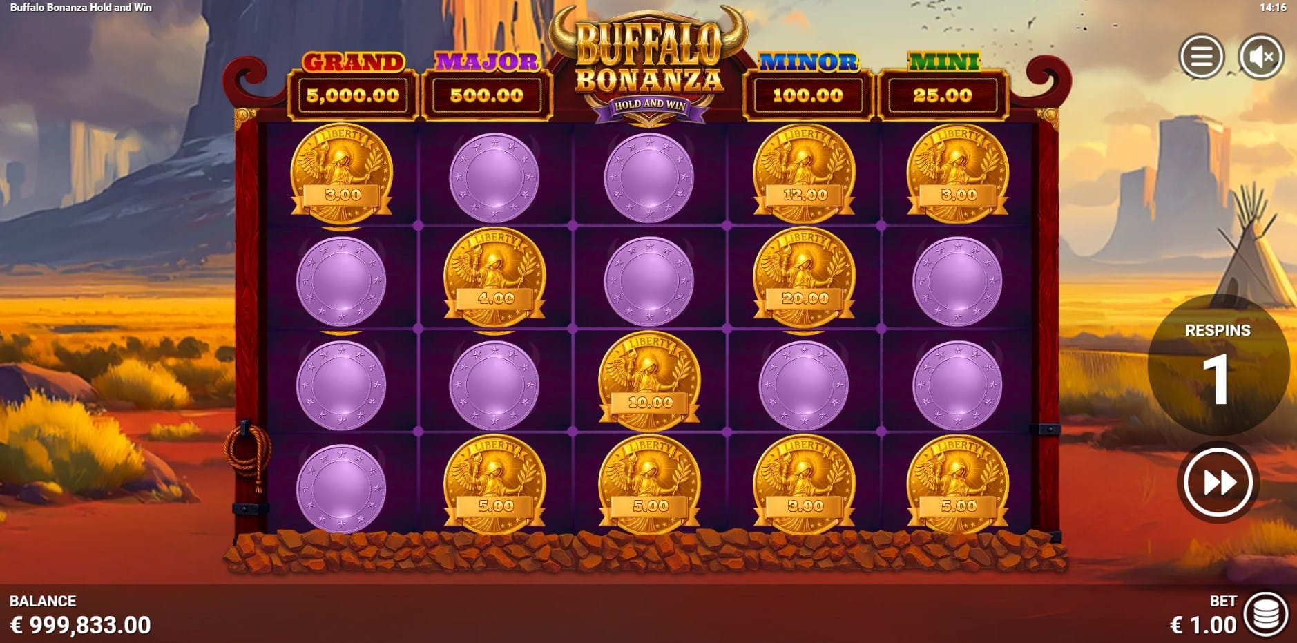 Buffalo Bonanza Hold & Win slot
