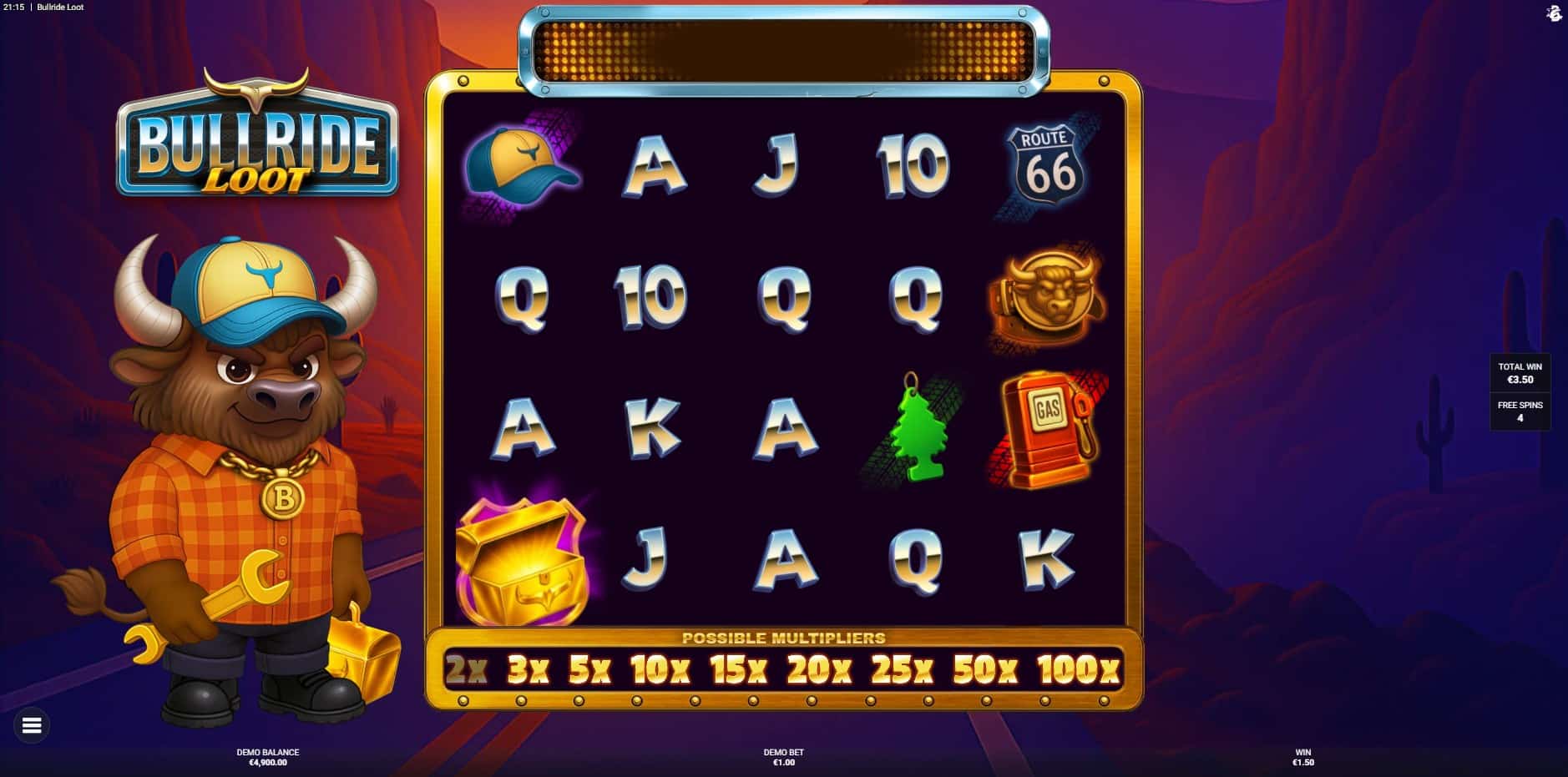 Bullride Loot slot