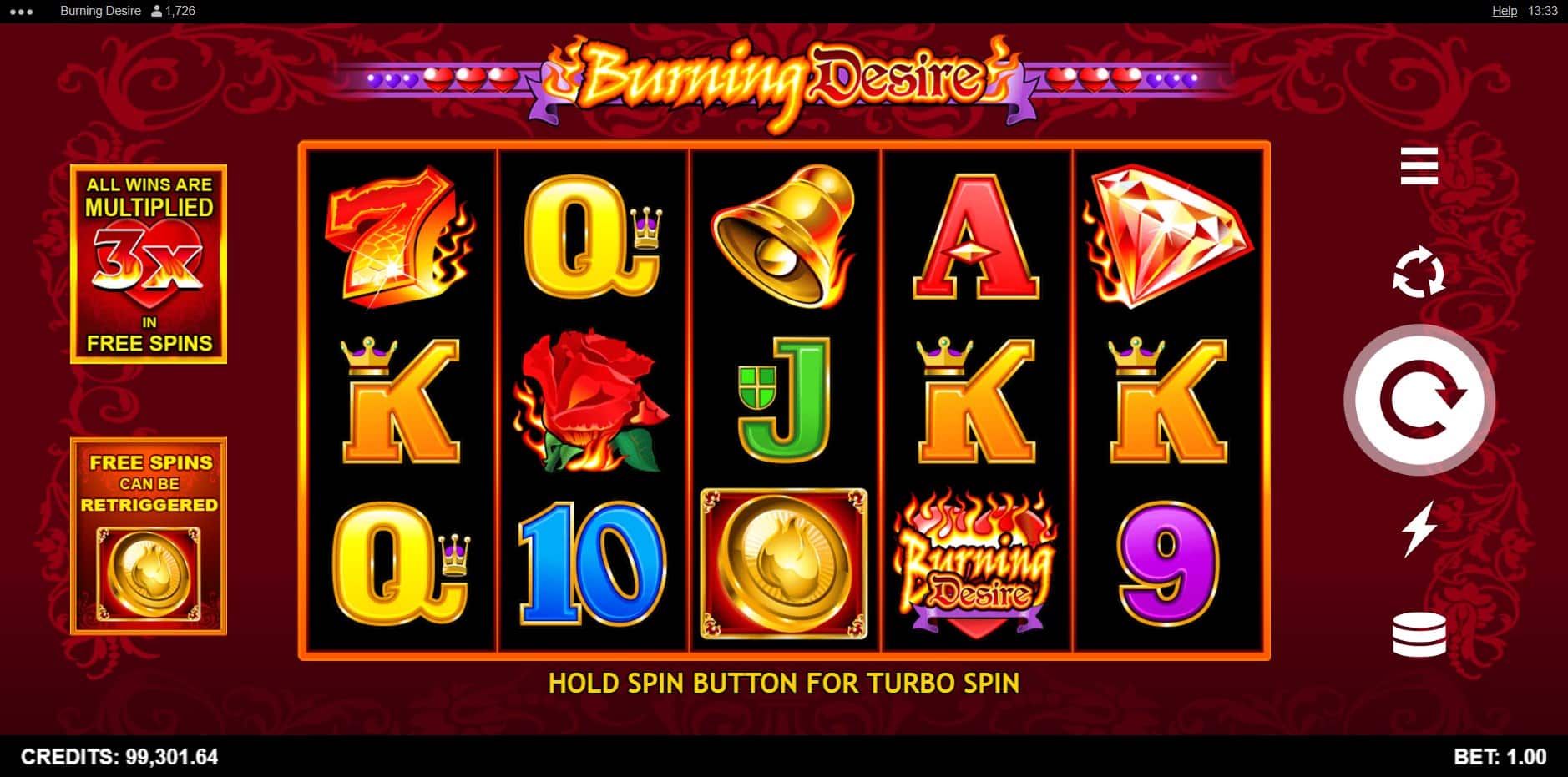 Burning Desire slot