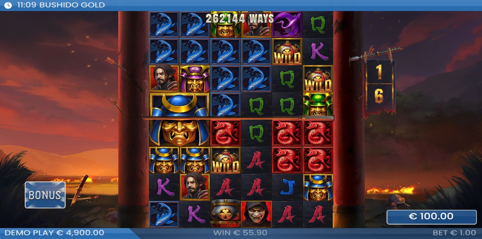 Bushido Gold slot