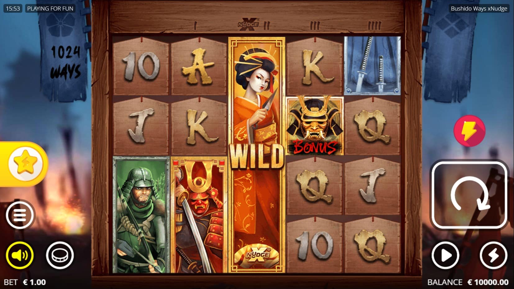 Bushido Ways xNudge slot