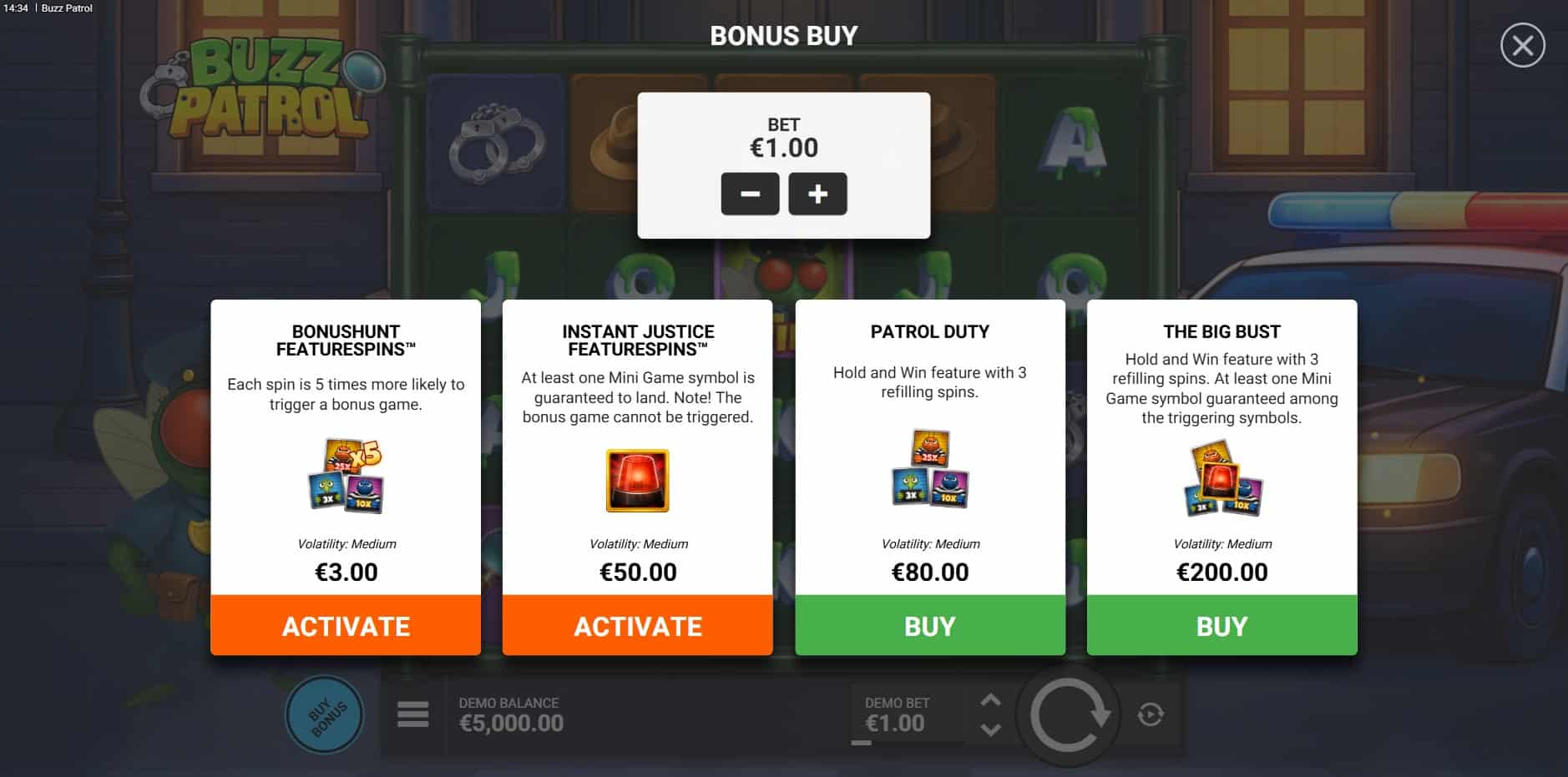 Buzz Patrol slot