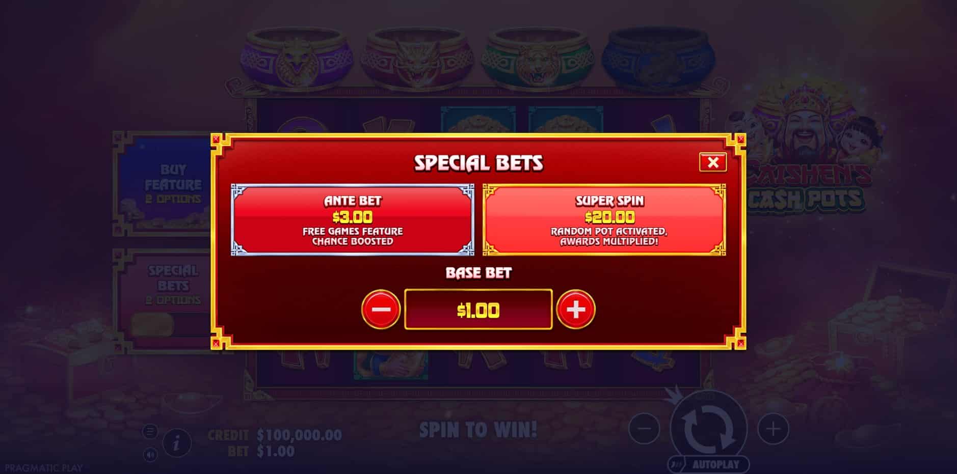 Caishen's Cash Pots slot