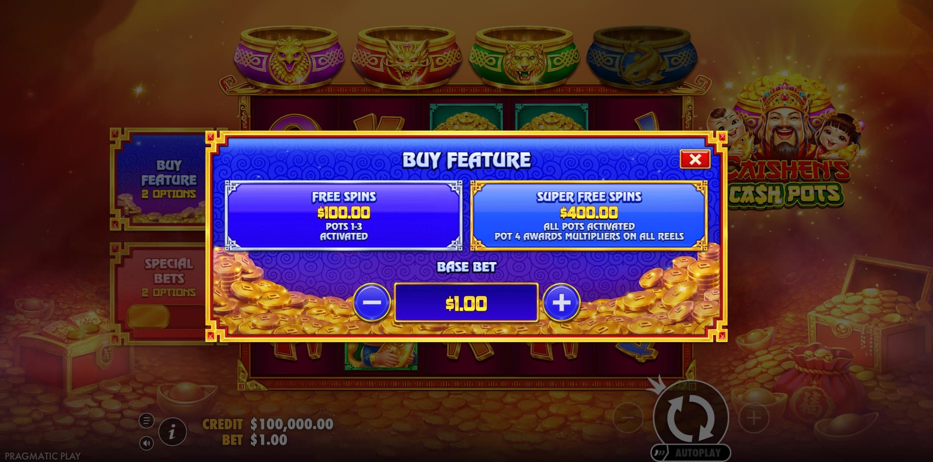 Caishen's Cash Pots slot