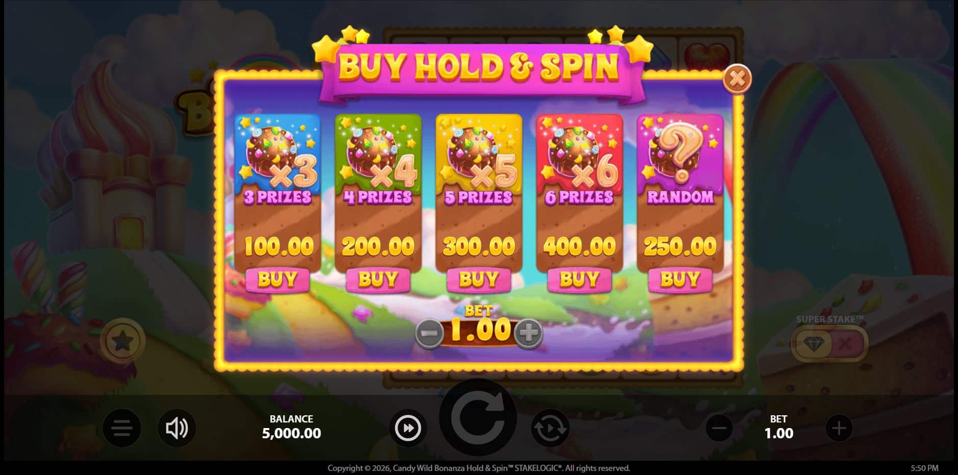 Candy Wild Bonanza Hold & Spin slot