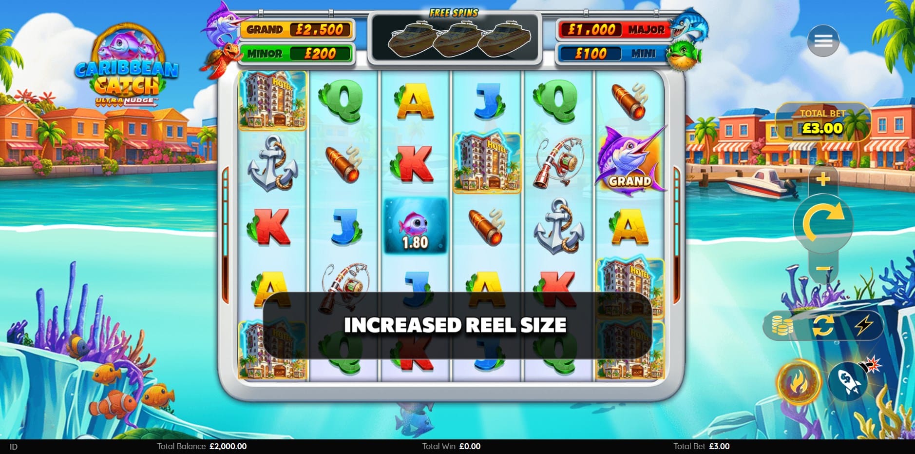 Caribbean Catch Ultranudge slot