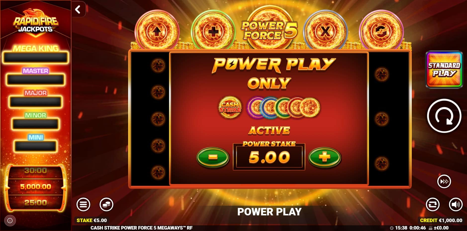 Cash Strike Power Force 5 Megaways slot
