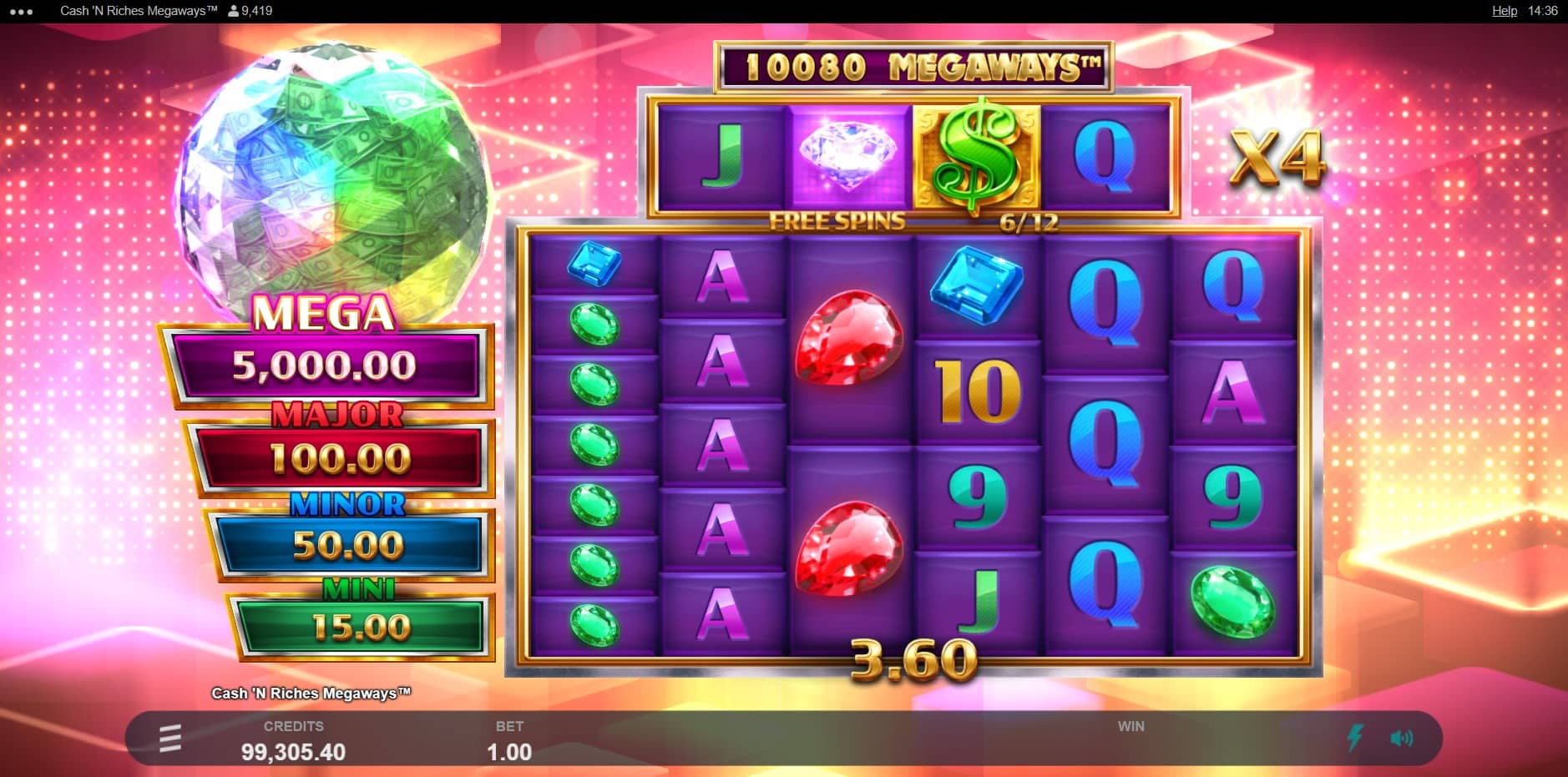 Cash'n Riches Megaways slot