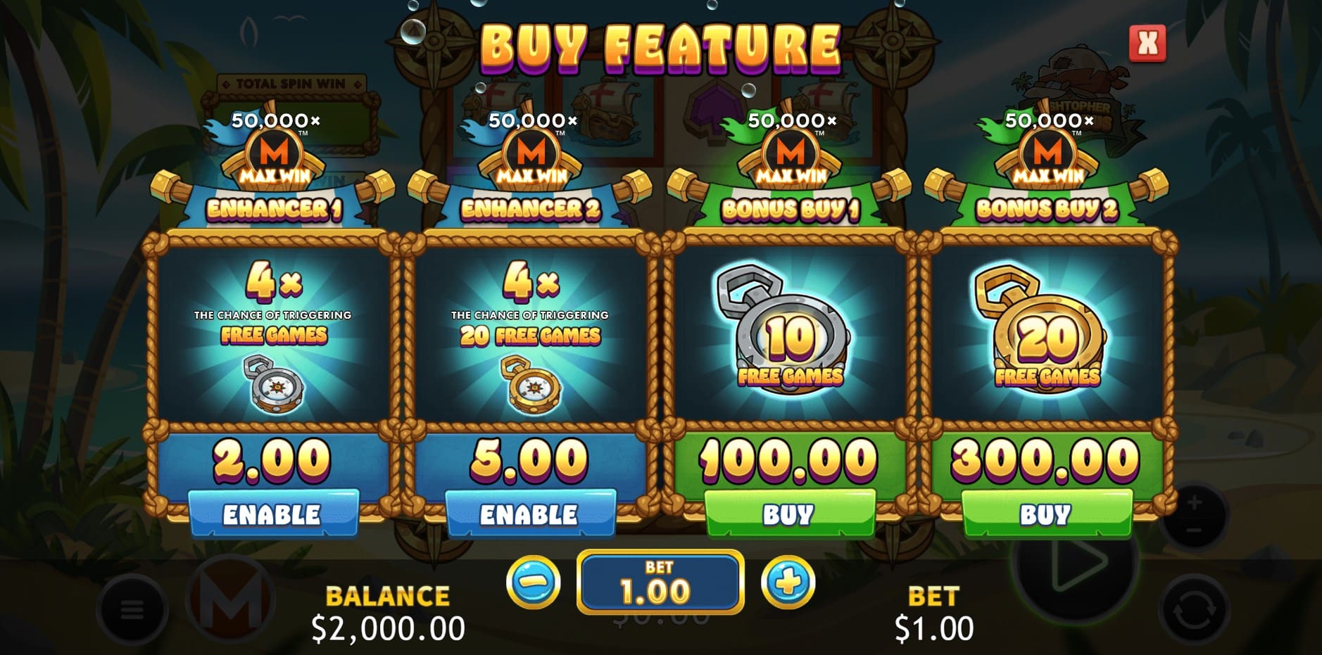 Cashtopher Columbus slot