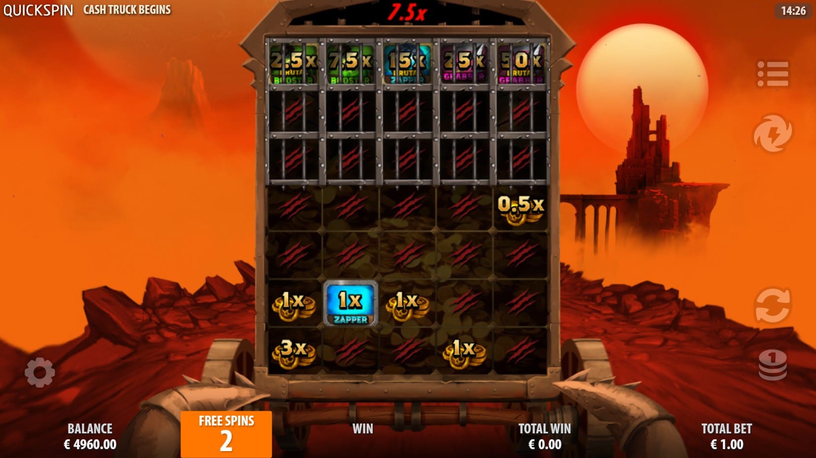 Cash Truck Begins slot