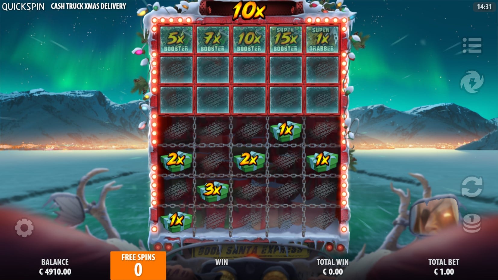 Cash Truck Xmas Delivery slot