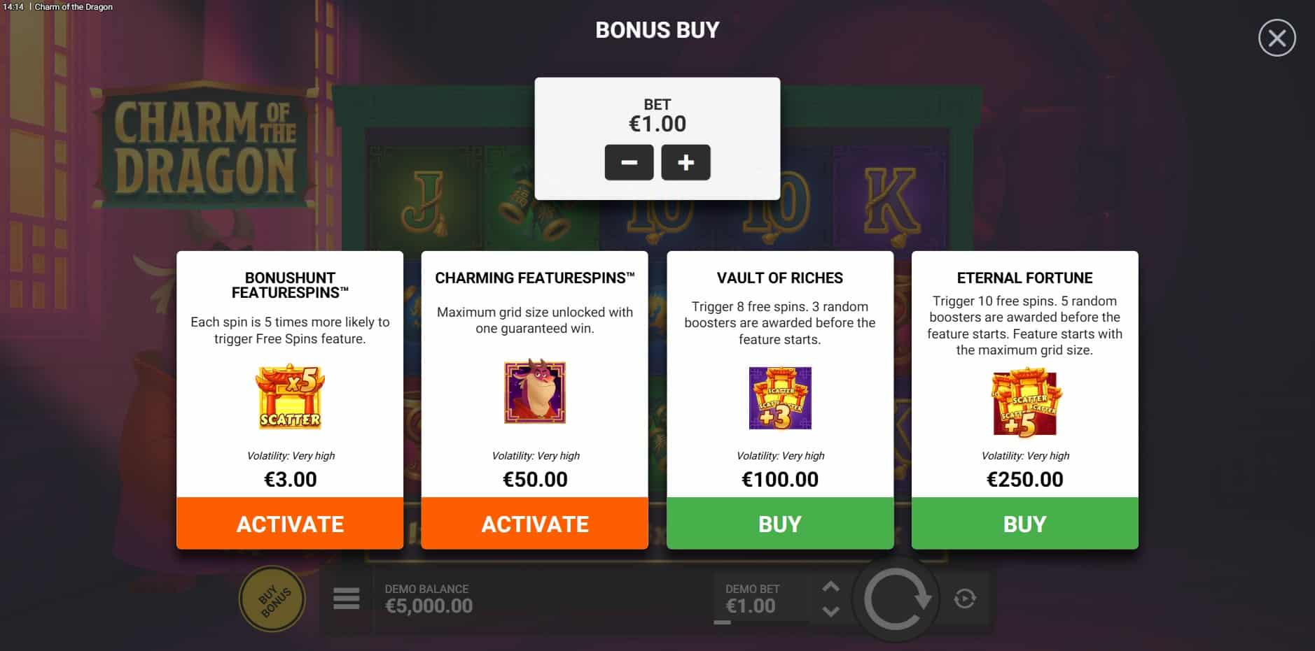 Charm of the Dragon slot