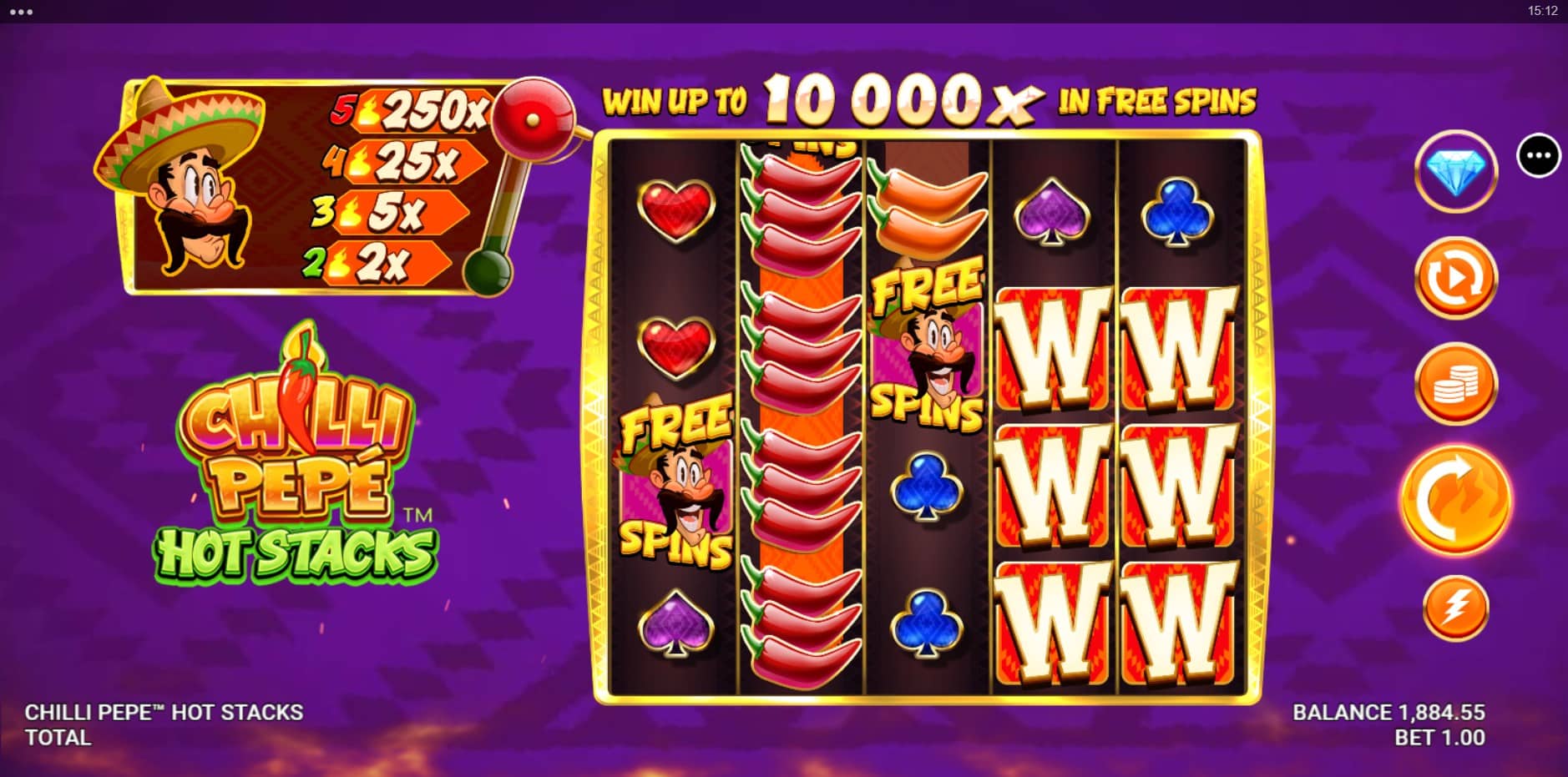 Chilli Pepe Hot Stacks slot