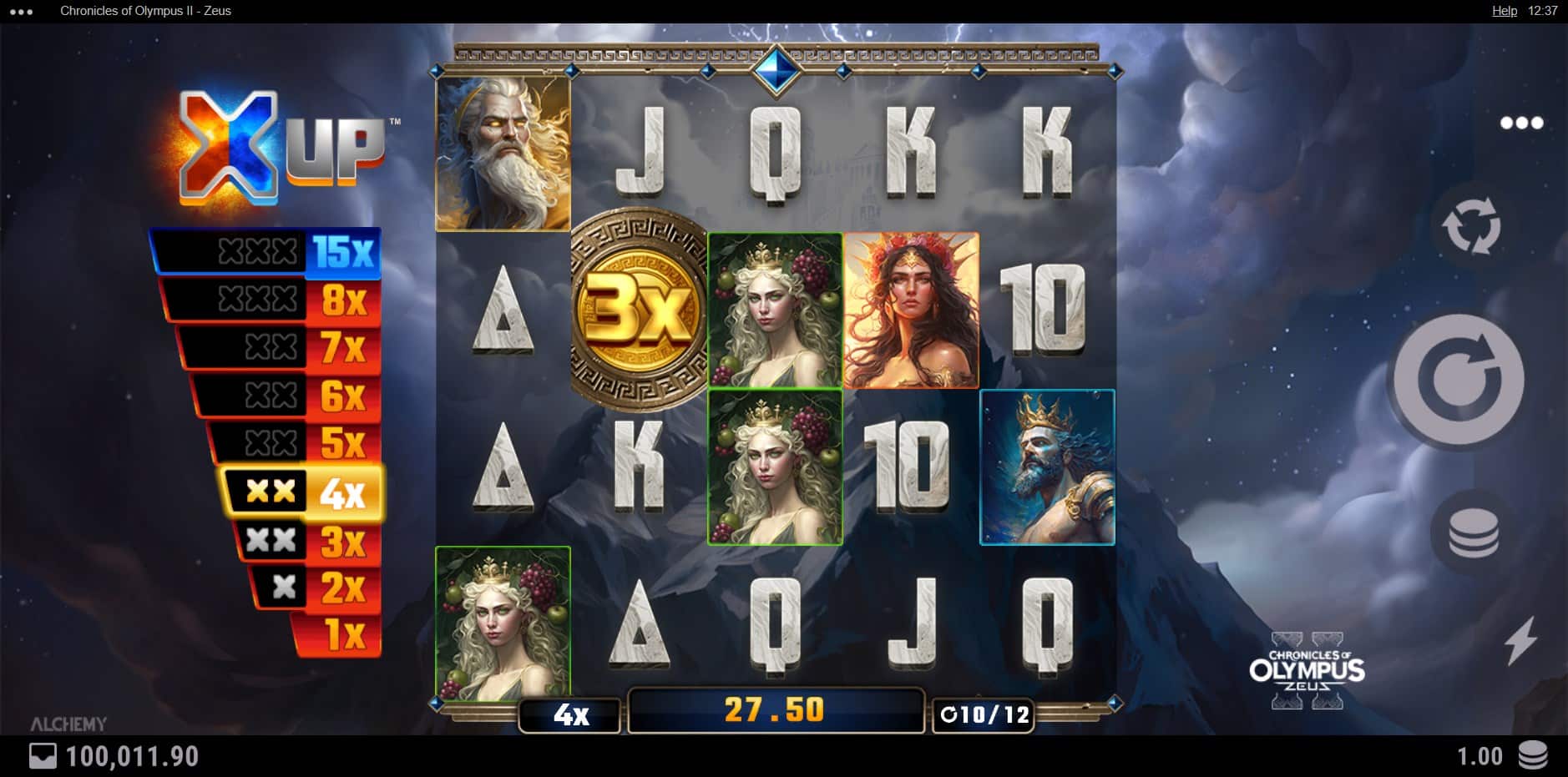 Chronicles of Olympus II - Zeus slot