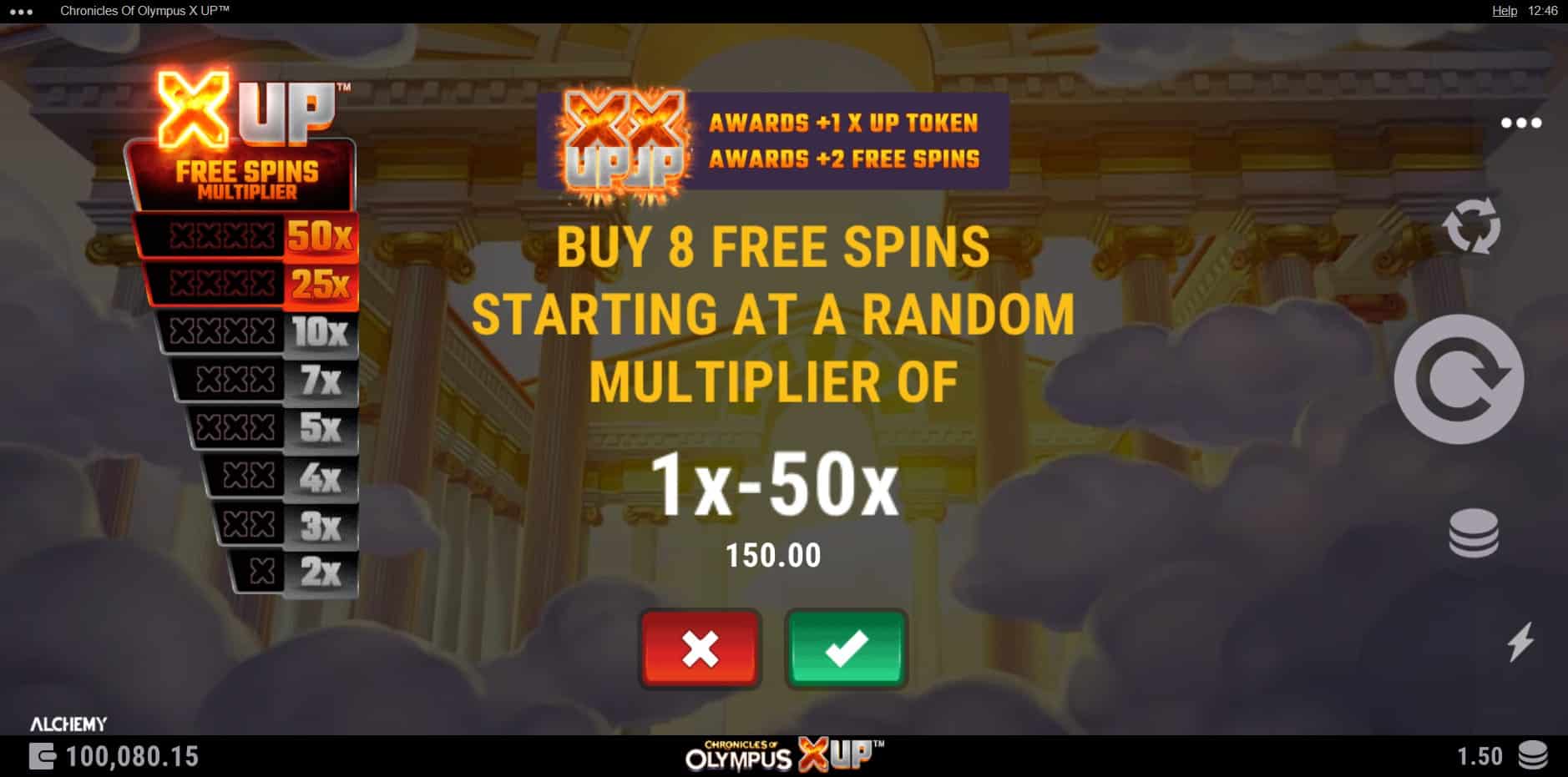 Chronicles of Olympus X UP slot