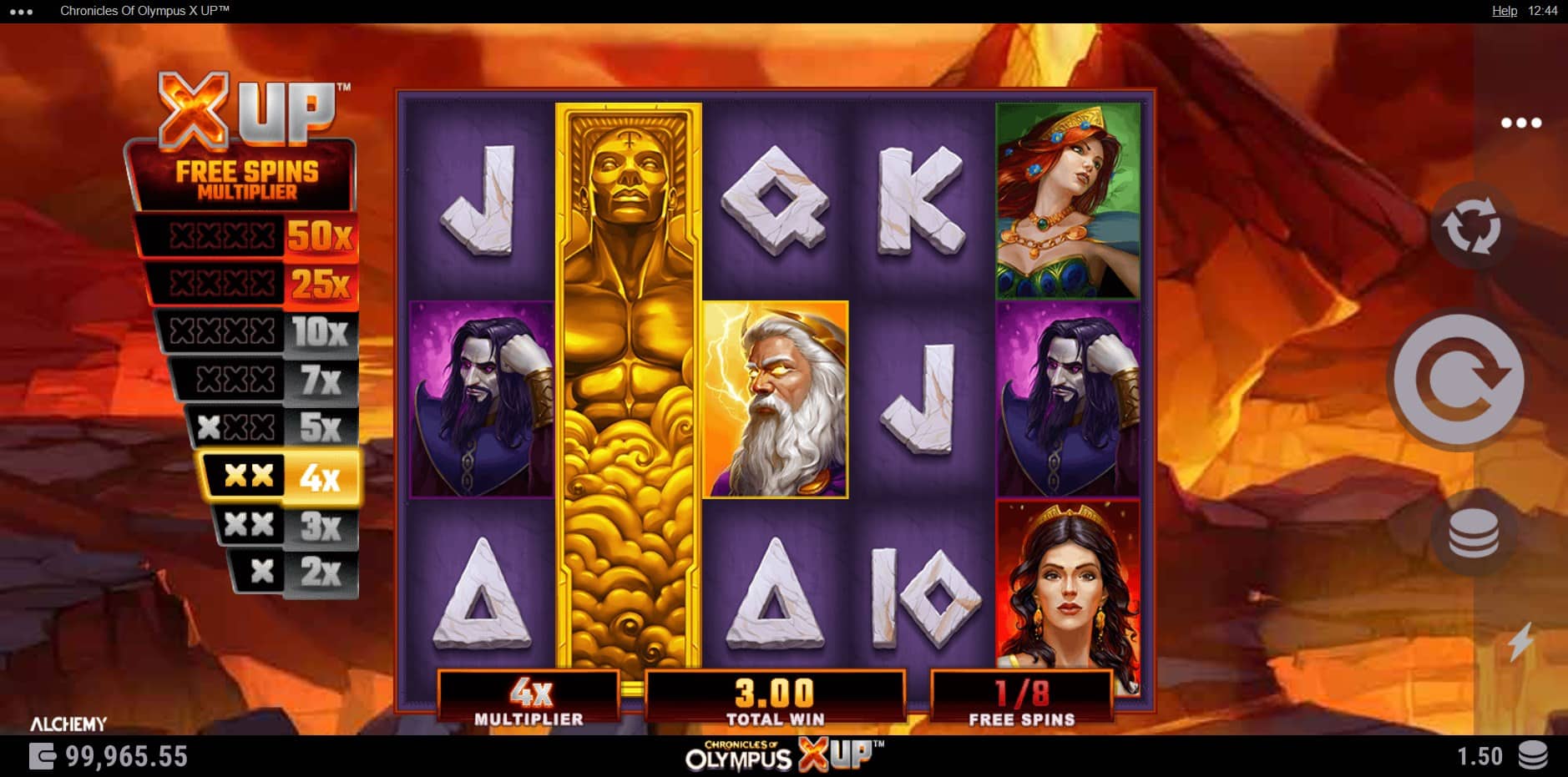 Chronicles of Olympus X UP slot