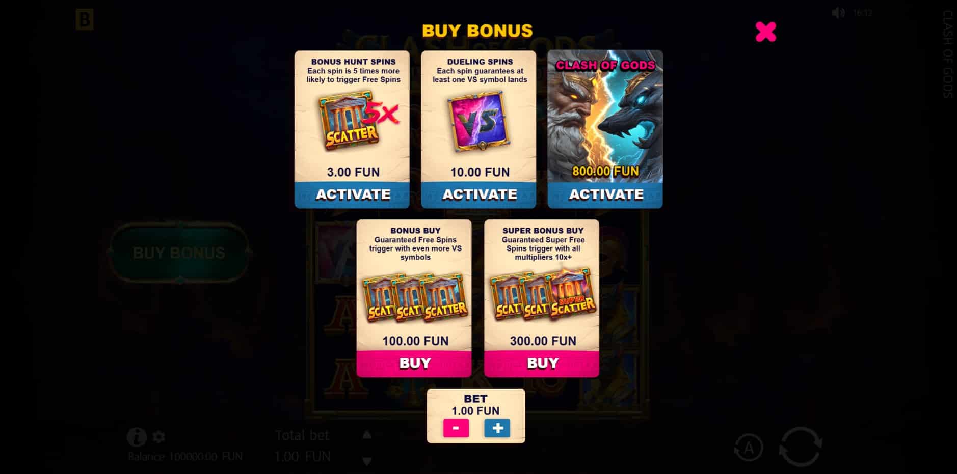 Clash of Gods Anubis vs Hades slot