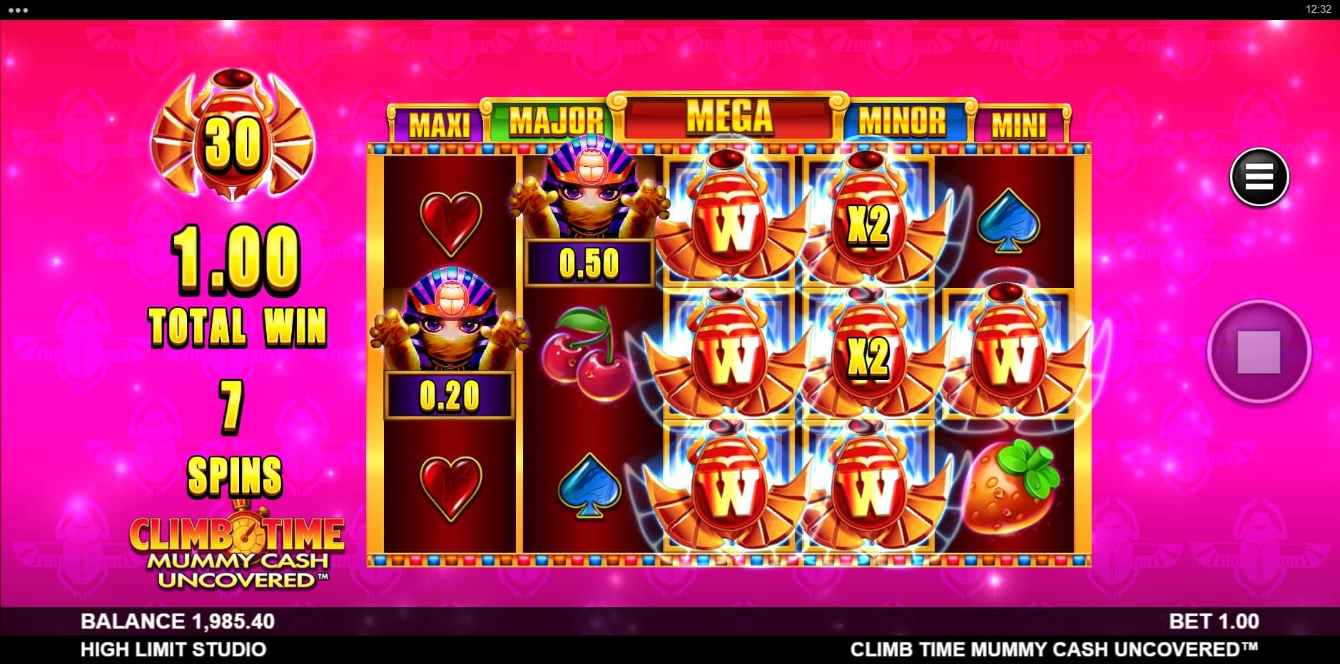 Climb Time Mummy Cash Uncovered slot